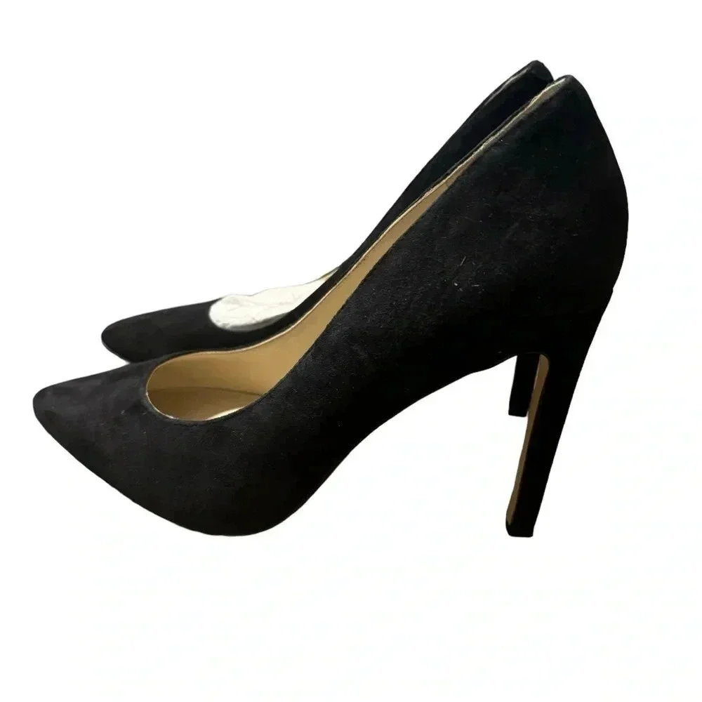 🖤 Nine West Ezra Black Suede Pointed Toe Pumps Size 9 ✨👠‎